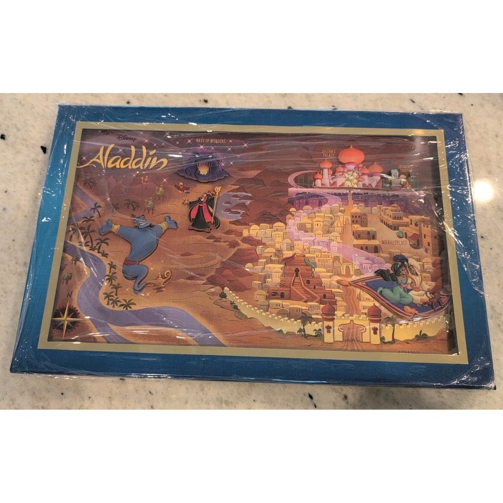 Aladdin Jasmine Genie D23 Expo 2024 Disney Pin MOG WDI Maps  Box Set LE 400
